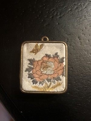 Vtg SANKYO Musical Locket Keychain San Francisco Music Box Co. ~ Lara s Theme