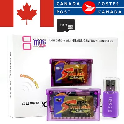 Nintendo Game Boy Super Card GBA SP GBM SD Card Adapter GBM IDS