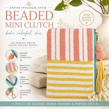 Viral TikTok Summer Vacation Beaded Mini Clutch Boho Chic Hard to Find Bag