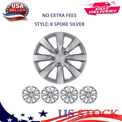 (4-Pack) Premium 16'' Wheel Rim Cover Hubcaps Style Hub Cap 16 Inch Set
