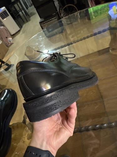 AllSaints Shoes Mens Size 45 Black Escher Derby Leather Dress Chunky Sole MO14FB - Picture 17 of 20
