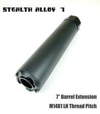 VeilStrike 7" Black 14mm CCW Muzzle Brake Extension Tube for AEG GBB