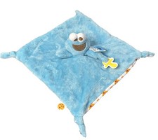 Sesame Street Kids Preferred COOKIE MONSTER Plush Security Blanket Lovey NEW