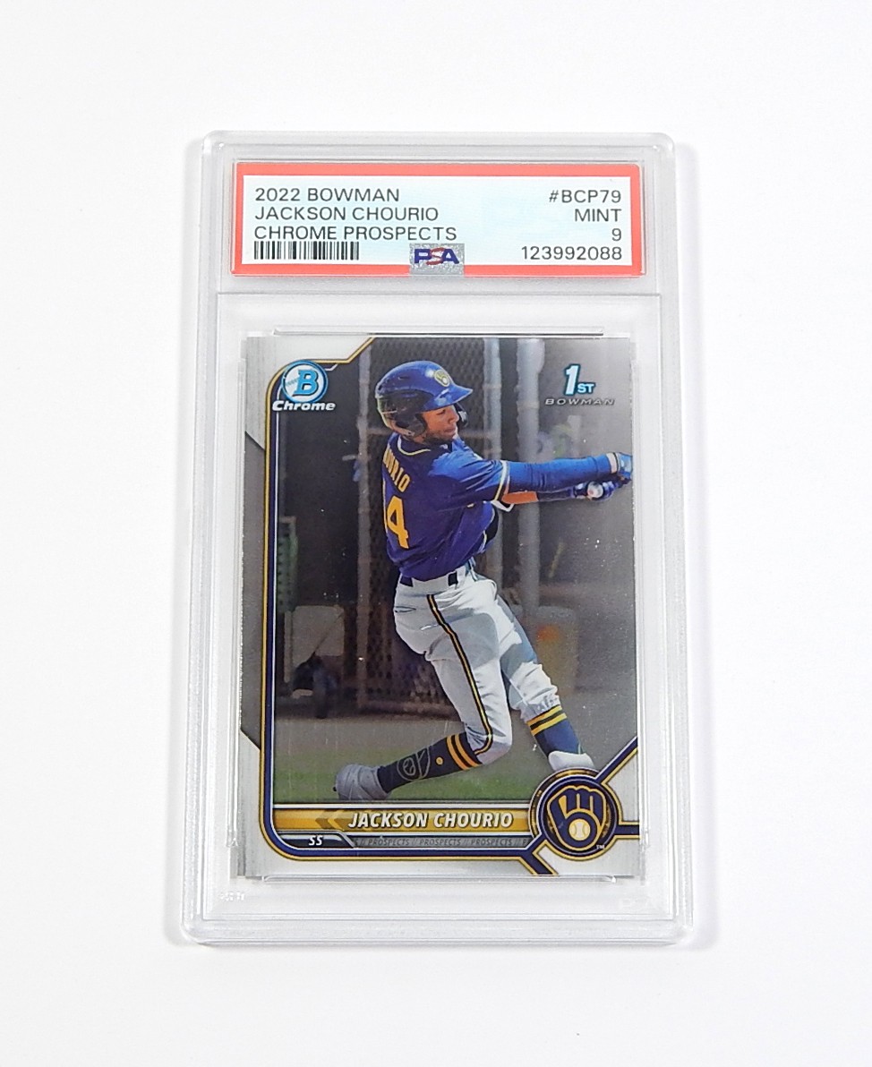 2022 Bowman Chrome Prospects Jackson Chourio RC #BCP79 PSA 9