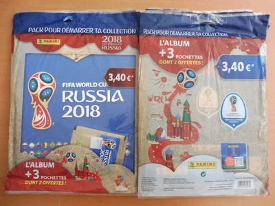 ALBUM PANINI RUSSIE 2018 + 3 PAQUETS NEUF SOUS BLISTER - A COLLECTIONNER - Photo 1/2