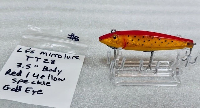 Lot De 4 Leurres De Pêche Vintage L&S Mirrolure #10 – Fabriqués Aux USA