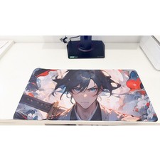 Anime Battle Scenery Large Mouse Pad 23.6"x11.5" Anti-Slip Desk Keyboard Decor