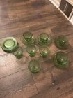 New ListingDepression Glass GREEN Set of 16 Cup & Saucer Set -