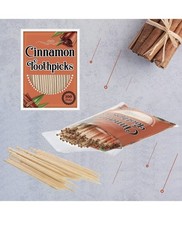 600 Picks Cinnamon Flavored Toothpicks Bulk Cinnamon Toothpicks for Adults Or