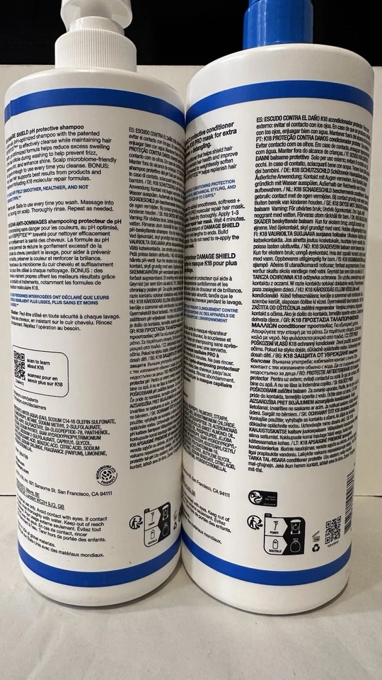 K18 Damage Shield PH Protective Shampoo And Conditioner Duo 31.5 OZ Each - Image 3 of 4