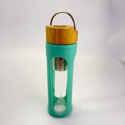 Invigorated Water Glass Silicone Sleeve Drinking Fruit Tea Infuser Water Bottle