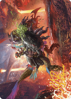 Gold Stamp Art Series TRIUMPHANT CHOMP mtg Lost Caverns of Ixalan #21