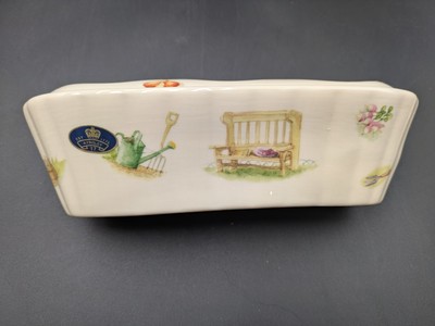 Aynsley Edwardian Kitchen Garden 3 Tea Light Holder England Sticker Excellent