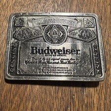 VTG Budweiser Belt Buckle 1970's Classic King Of Beers Missing Pin 4Display B29