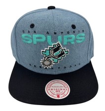 Mitchell  Ness NBA San Antonio Spurs D-Stressed Snapback Hat, Cap, New