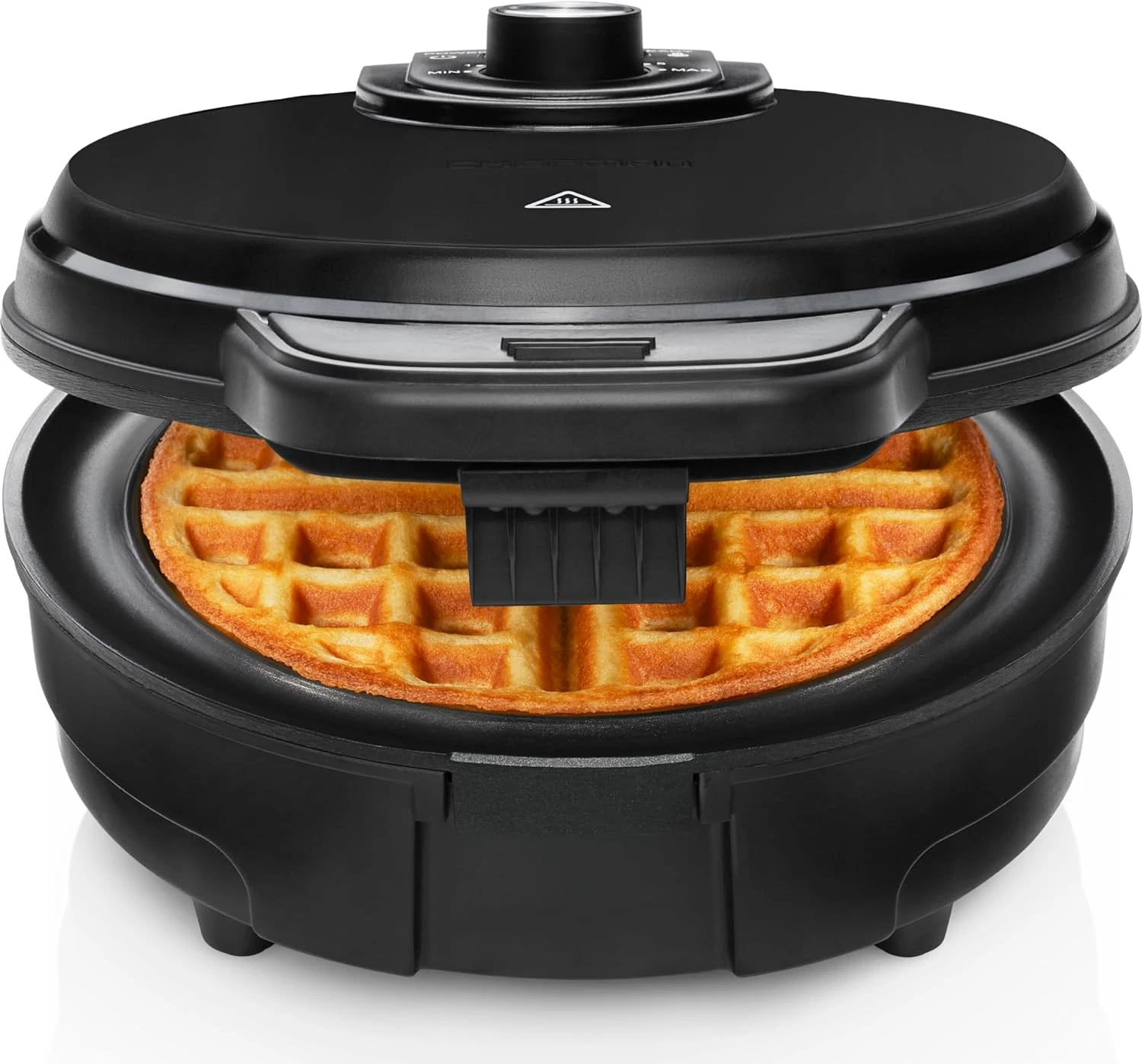 Belgian Waffle Maker Anti-Overflow Shade Control Nonstick Cool Touch Black