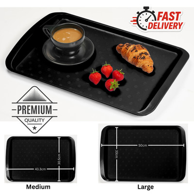 Kunststoff Serviertablett schwer & langlebig Essen Tee Kaffee Buffet Party Picknick Tablett UK