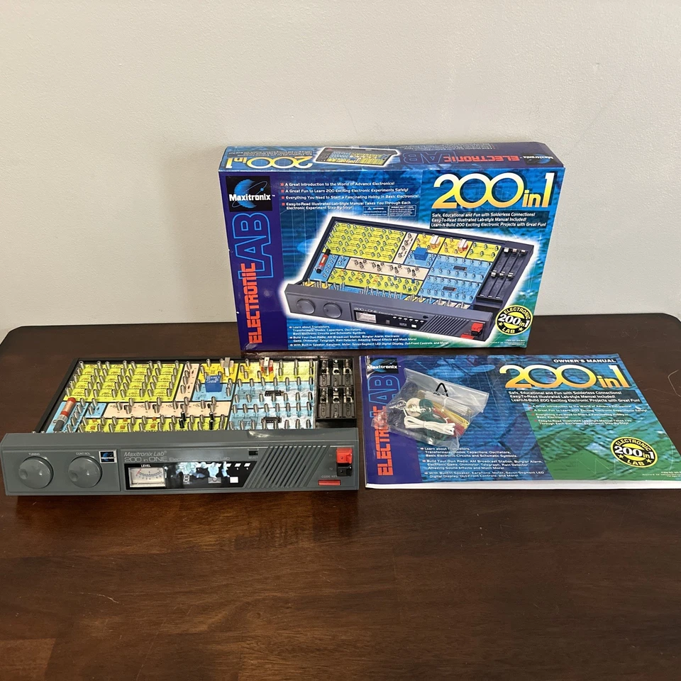 Maxitronix Electronic Lab 200 in 1 MX-907 Educational Fun Basic Electronics - Image 2 of 4