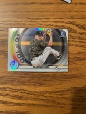 2020 Bowman #BTP-4 MacKenzie Gore Chrome Bowman Scouts Top 100 Refractor 