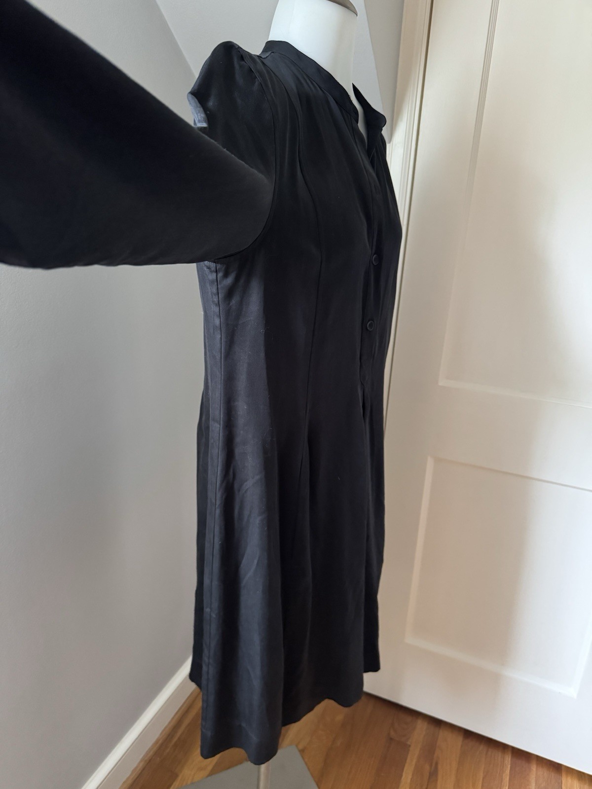 Women’s Eileen Fisher Solid Black Pullover Dress … - image 6