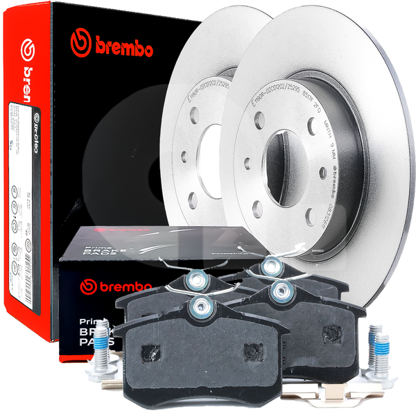 Kit Bremsscheiben Und BremsbeläGe Hinten Brembo FüR Seat Leon 5F TSI Tfsi TDI-image
