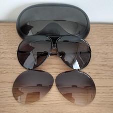 CARRERA PORSCHE Design Vintage sunglasses teardrop 5621 black 130mm with case