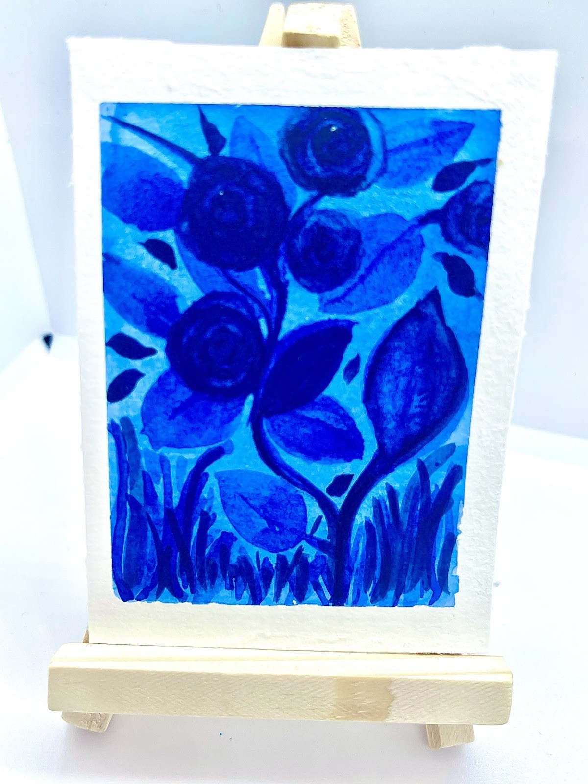 ACRO Original Art, Watercolor Botanical Card #133 by Tehillah