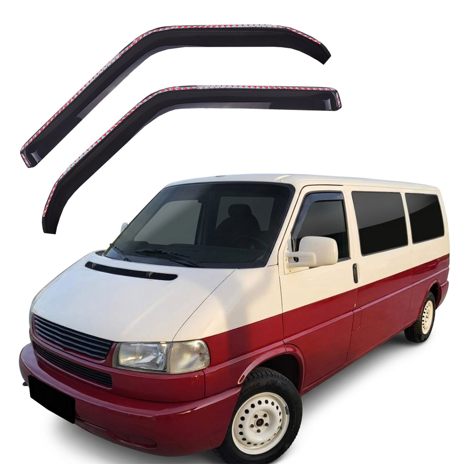 Déflecteurs d'air pour VW Caravelle 1990-2003 anti pluie et anti buée pour vitres avant