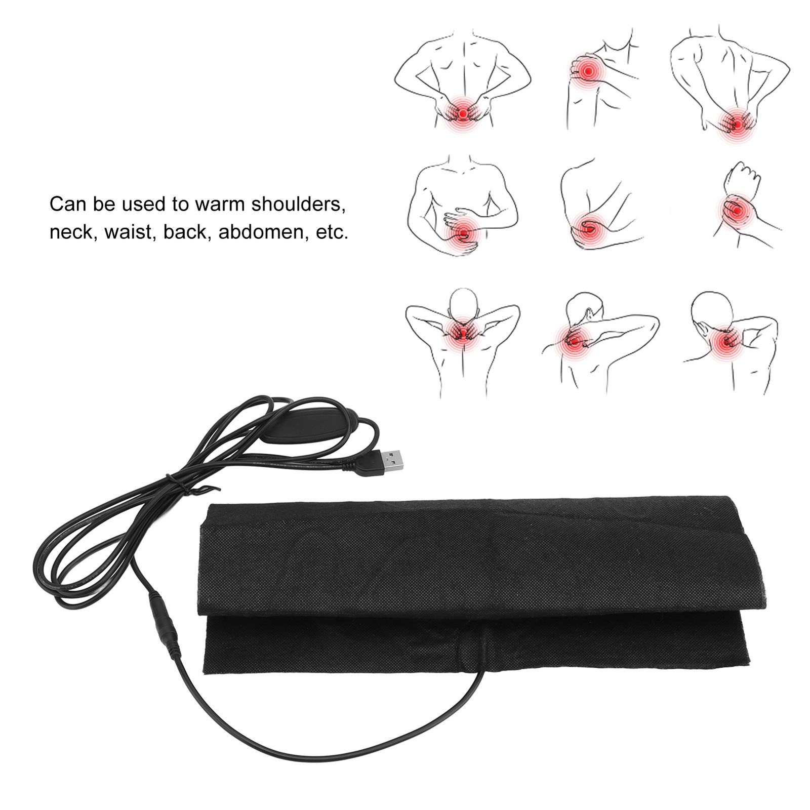 30x30cm Adjustable Temperature Quick Heating Folding Usb Dc 5v Wt