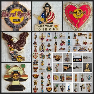 Hard Rock Cafe Pins Musik Gitarre Abzeichen Sammlerstück individuelles Bündel offizielle HRC