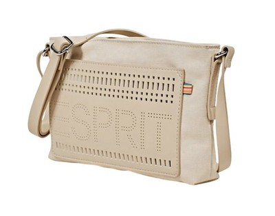 Esprit Damen Schultertasche Beige