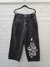 Pre-owned JNCO Jeans Men's Yin Yang Dragon Jeans Sz 33x30