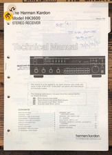 Harman Kardon HK3600 HK-3600 Receiver  Service Manual *Original* #2