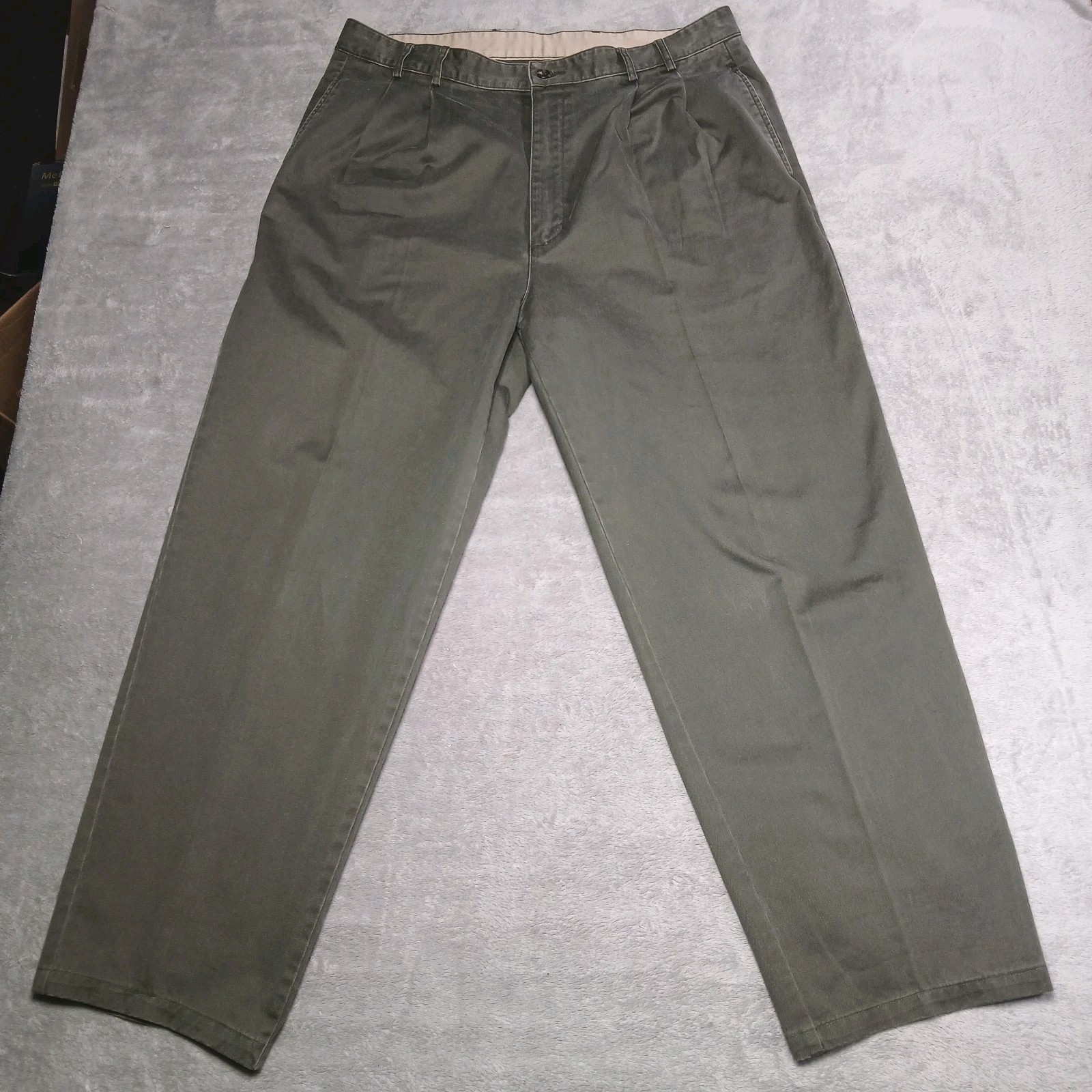 Vtg 90s Banana Republic Pleated Pants 38x32 Olive Green Relaxed Safari Vibe 38