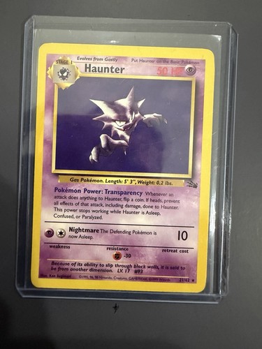 Vintage Pokemon Gastly Haunter Fossil Set Lot WOTC Rare - Picture 12 of 15