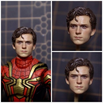 1/12 Painted Tom Holland New Head Sculpt Fit 6'' ML Action Figure