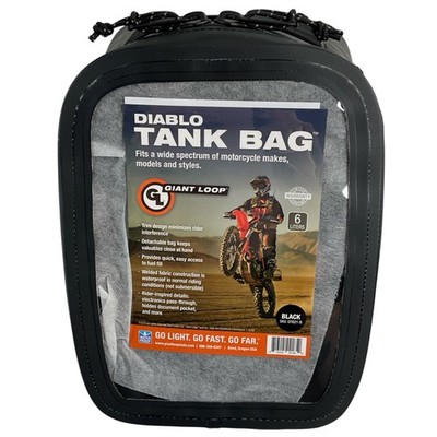 Giant Loop Tank Bag DTB21-B Diablo Pro 6L Black for any street or off road bike