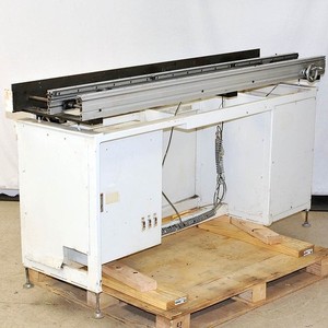 180cm Edge Belt Conveyor 5cm to 305cm Adj. Width Open Center Yokogawa Gearmotor