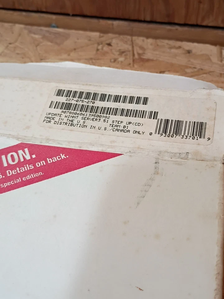 Microsoft Windows NT Server 3.51 Special Step Up Edition With Product Key - Image 3 of 4