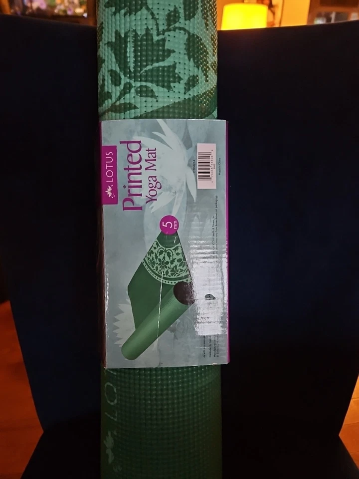 Lotus yoga mat new printed green - Image 4 of 4