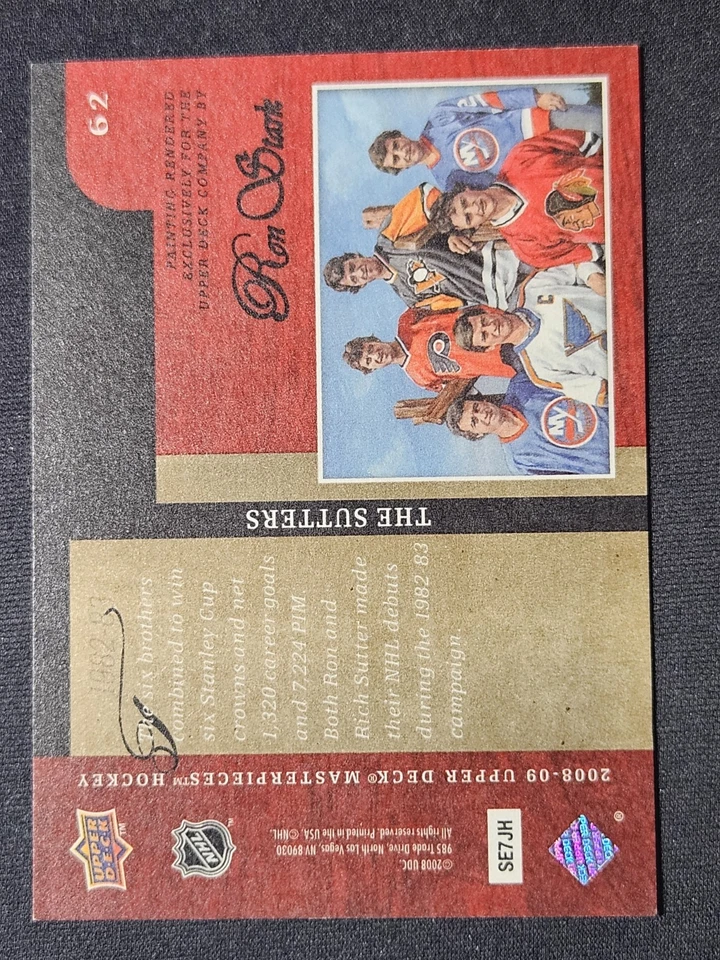 08-09 Upper Deck Masterpieces The Sutter Brothers - Image 2 of 2