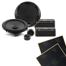 MTX Audio THUNDER61 6.5" 2-Way 4-Ohm Component Speaker System w/ Sound Damping