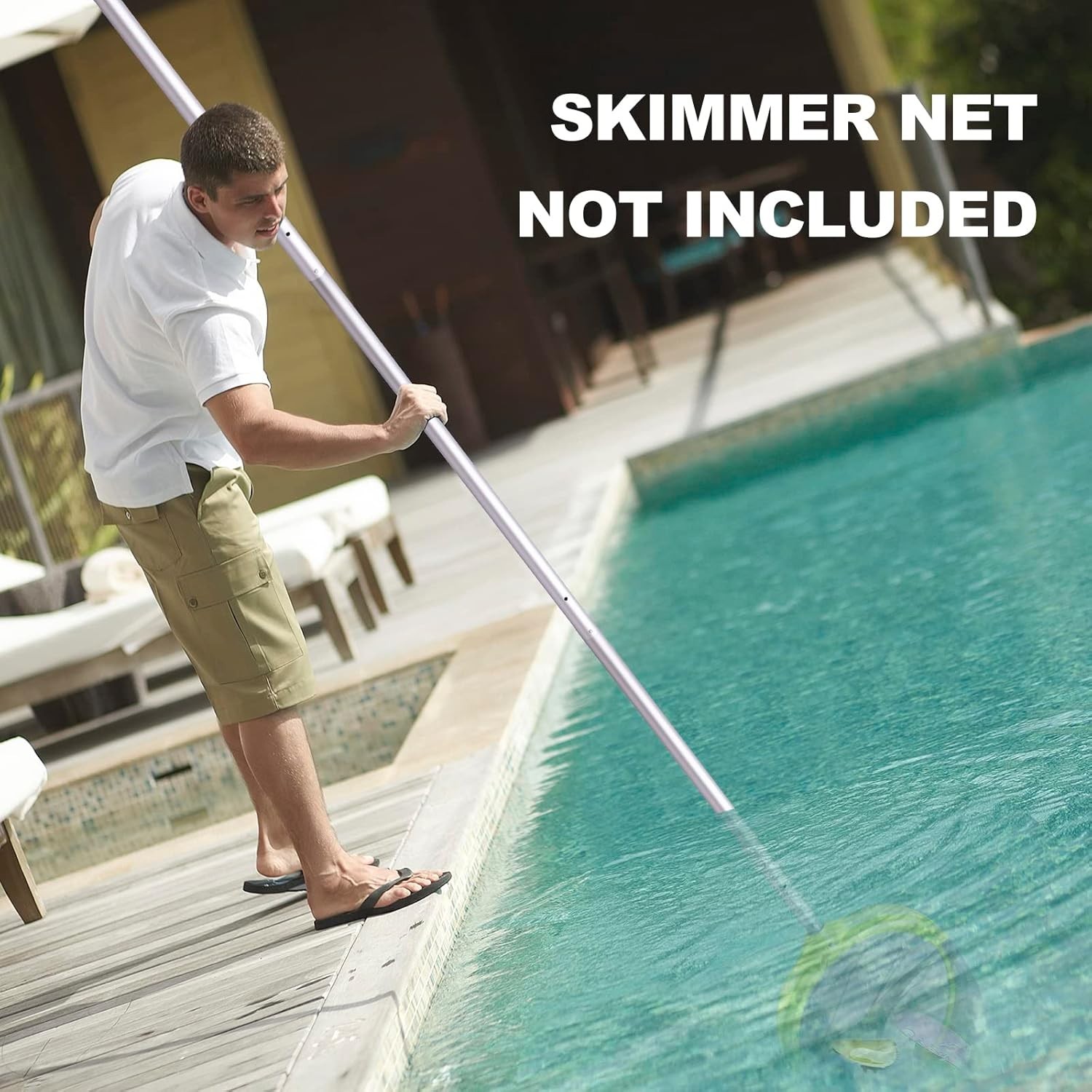 15 Foot Telescoping Professional Pool Cleaning Pole