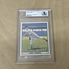 1941 Play Ball #6 Carl Hubbell -  Auto BGS Authentic!