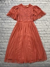 Jessakae Juliette Dress Size S Poppy Mauve Floral Embroidered Cottagecore Fairy