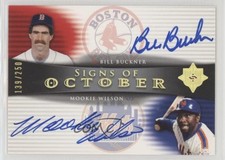 2005 Ultimate Signature Edition /250 Mookie Wilson Bill Buckner #OCT-BW Auto h1f
