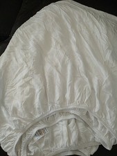 Queen Size Fitted Sheet White 100 Bamboo Viscose