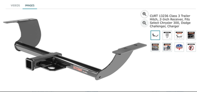 #ad Curt 13236 Class 3 Trailer Hitch 2 Inch Receiver Chrysler 300 Dodge Charger $99.95