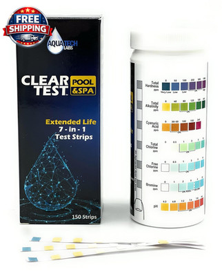 New 2026 Extended Life 7-In-1 Pool & Spa Test Strips - 150 Count - Extended Life