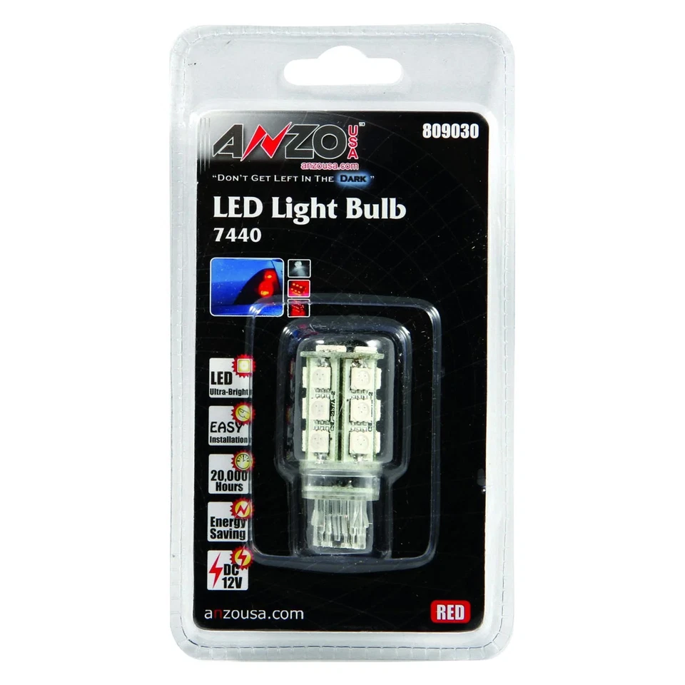 For Subaru Forester 2001-2011 Anzo 809030 LED Bulb 7440, Red - Image 2 of 3